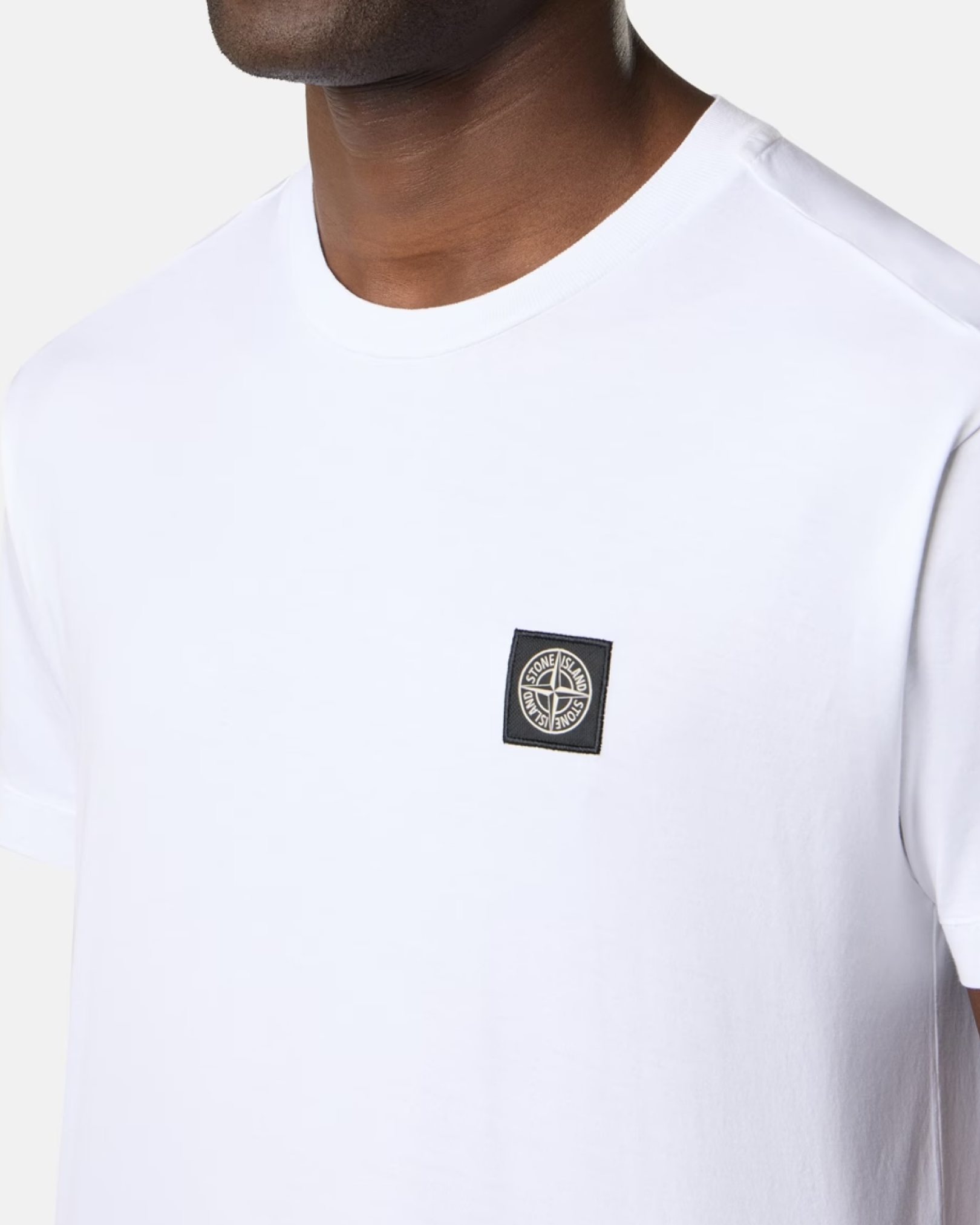 Stone Island Square Logo White