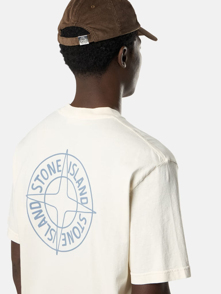 Stone Island Compass Logo White